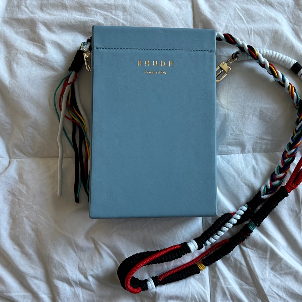 AUTHENTIC RHUDE LARGE CIGARETTE BLUE BOX BAG